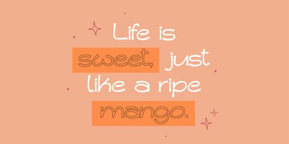 Tropical Mango Font Poster 3