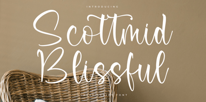 Scottmid Blissful Font Poster 1