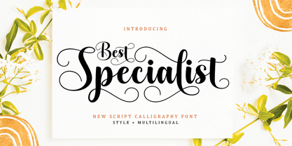 Best Specialist Font Poster 1