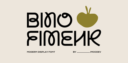 Bino Fimenk Font Poster 1