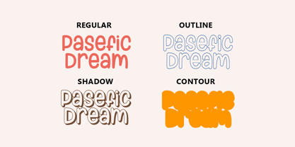 Pasefic Dream Font Poster 2