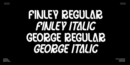 Finley George Font Poster 2