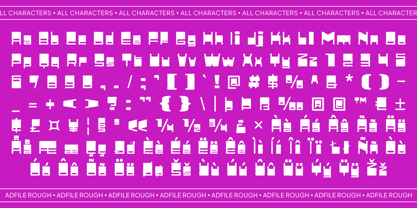 Adfile Rough Font Poster 6