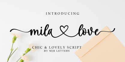 Mila Love Font Poster 1