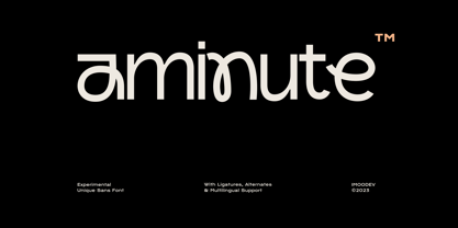 Aminute Font Poster 1