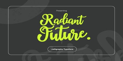 Radiant Future serif Font Poster 1