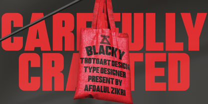 Blacky Font Poster 13