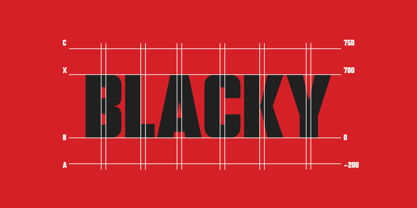 Blacky Font Poster 4