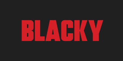 Blacky Font Poster 1
