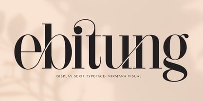 Ebitung Font Poster 1