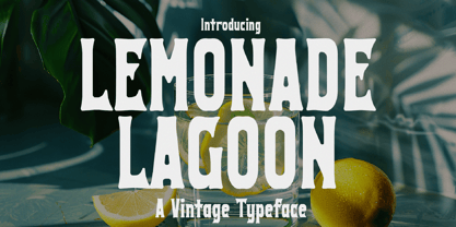 Lemonade Lagoon Font Poster 1