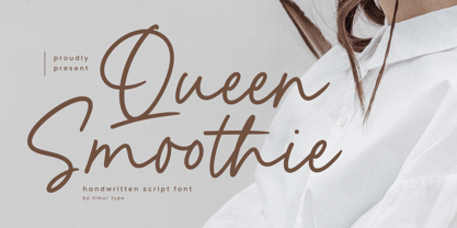 Queen Smoothie Font Poster 1