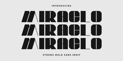 Miraclo Font Poster 1