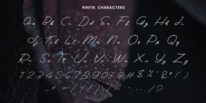 Rintik Font Poster 3