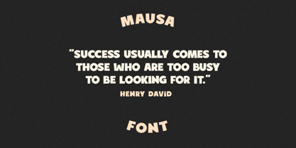 Mausa Font Poster 6