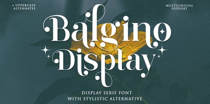 Balgino Display Font Poster 1