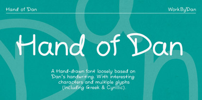 Hand of Dan Font Poster 1