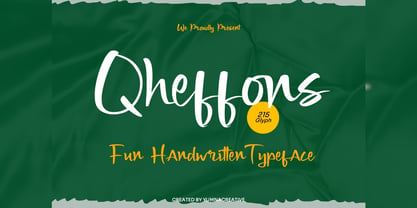 Qheffons Font Poster 1