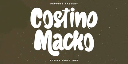 MC Costino Macko Font Poster 1