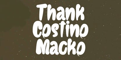 MC Costino Macko Font Poster 5