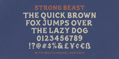 Strong Beast Font Poster 6
