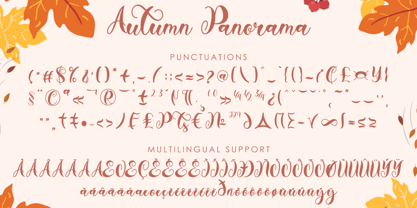 Autumn Panorama Font Poster 7