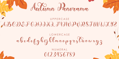 Autumn Panorama Font Poster 6