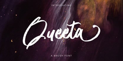 Queeta Brush Font Poster 1
