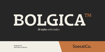 Bolgica Font Poster 1