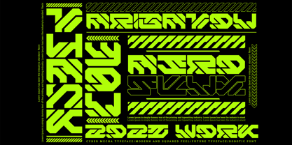 Aero Flux Font Poster 8