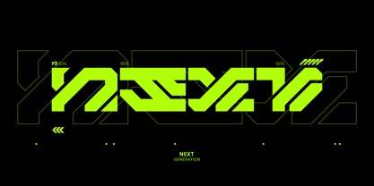 Aero Flux Font Poster 4