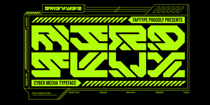 Aero Flux Font Poster 1