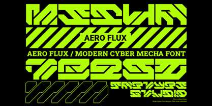 Aero Flux Font Poster 2