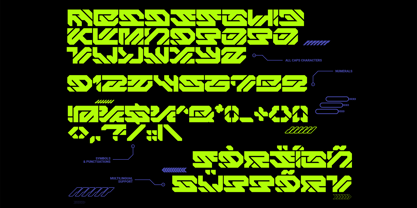 Aero Flux Font Poster 7