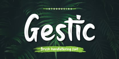 Gestic Font Poster 1