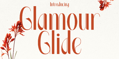 Glamour Glide Font Poster 1