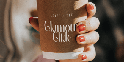 Glamour Glide Font Poster 8