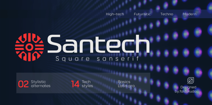 Santech Font Poster 1