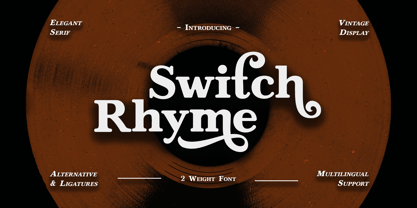 Switch Rhyme Font Poster 1