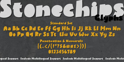Stonechips Font Poster 7