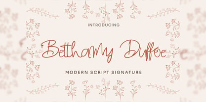 Betthamy Duffoe Font Poster 1