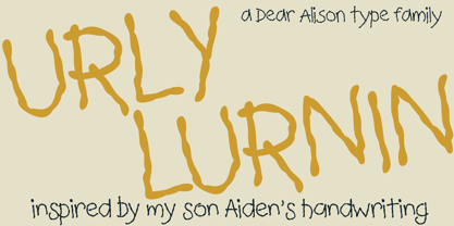 Urly Lurnin Font Poster 1