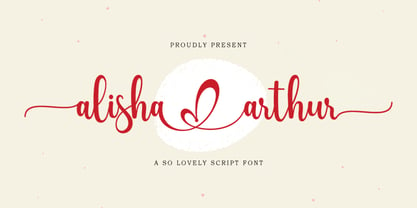 Alisha Arthur Font Poster 1