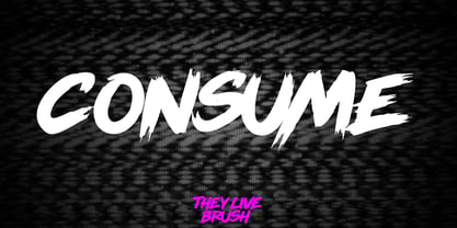 They Live Brush Font Poster 6