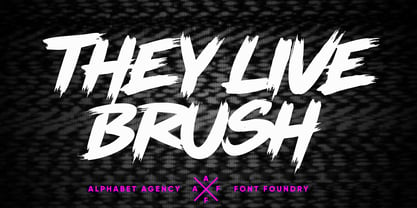 They Live Brush Font Poster 1