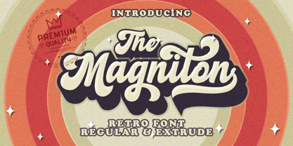 Magniton Font Poster 1