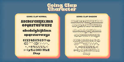 Going Clap Font Poster 15