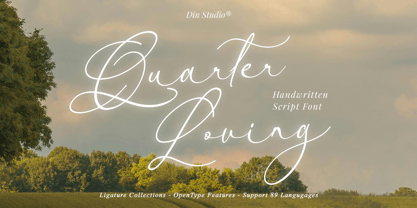 Quarter Loving Font Poster 1