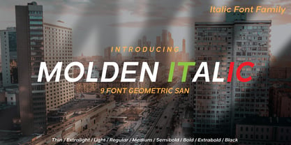 Molden Italic Font Poster 1