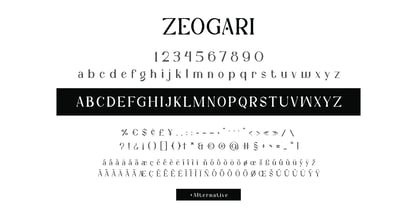 Zeogari Font Poster 9